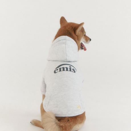 NEW LOGO BIG HOODIE-MELANGE GRAY