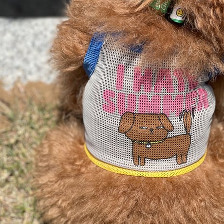 【即納】　I HATE SUMMER MESH TOP-BEIGE
