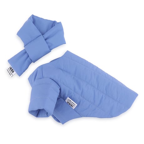 【即納】　Rich Light Quilted Jacket_Cornflower Blue