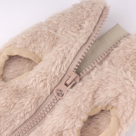 【即納】　Hi Bear Fur zip-up Jacket_Beige