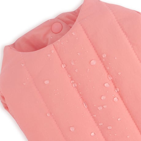 【即納】　Rich Light Quilted Jacket_Peach