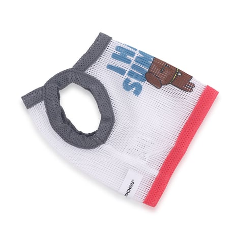 I HATE SUMMER MESH TOP-WHITE