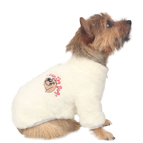 【即納】　Country dog Fur zip-up White