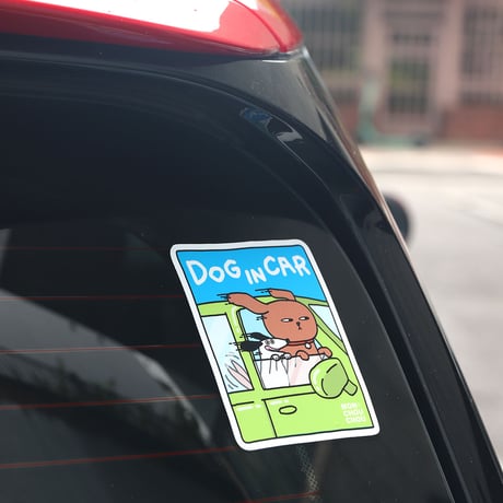 【即納】　I ♡ DOG Sticker