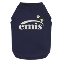 FOOT PRINTED SWEAT SHIRT-NAVY