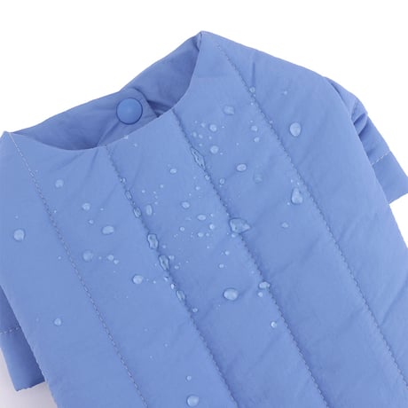 【即納】　Rich Light Quilted Jacket_Cornflower Blue