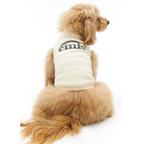 FOOT PRINTED SWEAT SHIRT-CREAM