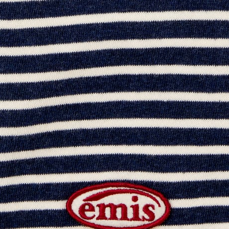 BUTTON SWEAT TEE-NAVY