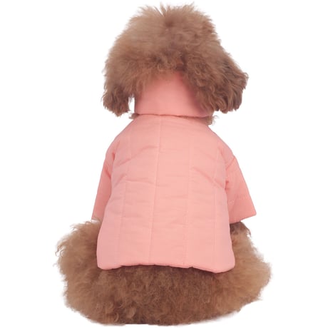 【即納】　Rich Light Quilted Jacket_Peach