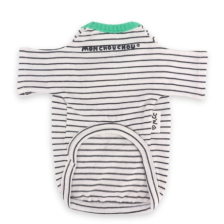 【即納】　Little Doodle Stripe Tee_Black st