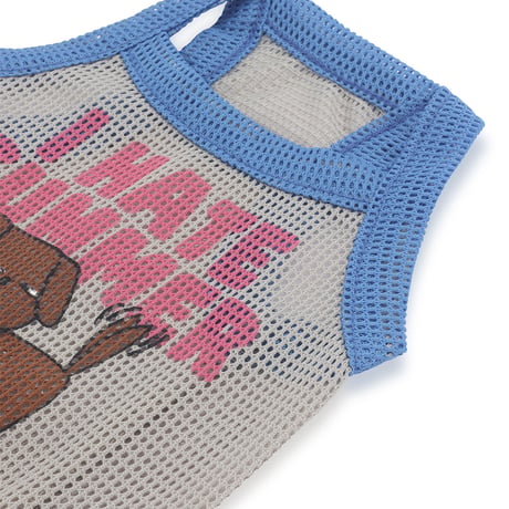 【即納】　I HATE SUMMER MESH TOP-BEIGE
