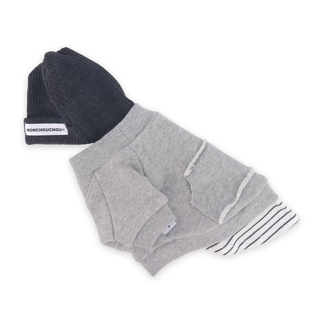 【即納】　Wave Beanie Sweatshirt Gray