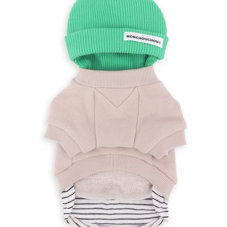 【即納】　Wave Beanie Sweatshirt Beige