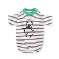 【即納】　Little Doodle Stripe Tee_Black st