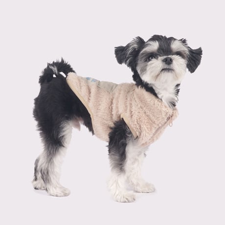 【即納】　Hi Bear Fur zip-up Jacket_Beige