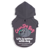 【即納】　Country Dog Bio Hoody　Charcoal