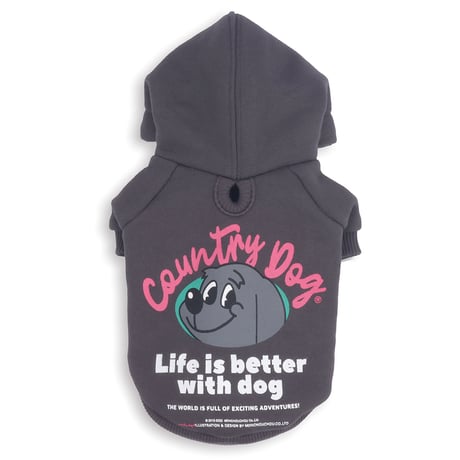 【即納】　Country Dog Bio Hoody　Charcoal