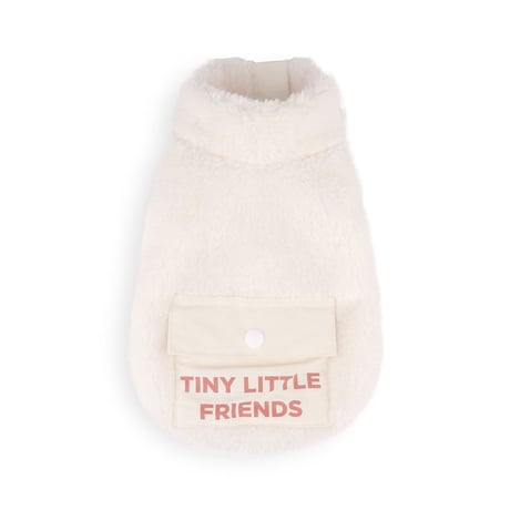 【即納】　Hi Bear Fur zip-up Jacket_White