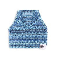 【即納】　Fruit Punch V-neck Crop Top_Blue Ocean