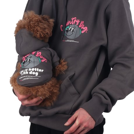 【即納】　Country Dog Bio Hoody　Charcoal