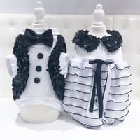 black × white dress