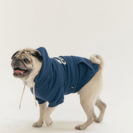 NEW LOGO BIG HOODIE-NAVY