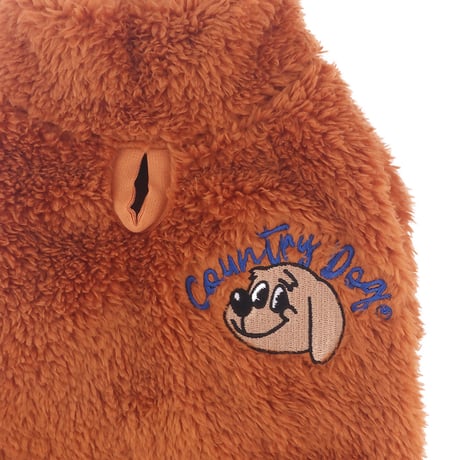 【即納】　Country dog Fur zip-up Brown