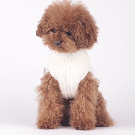 【即納】　Hi Bear Fur zip-up Jacket_White