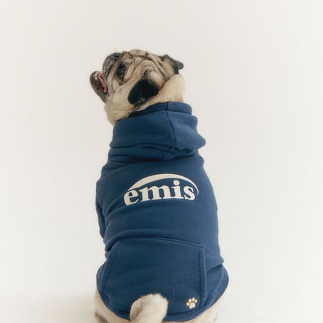 NEW LOGO BIG HOODIE-NAVY