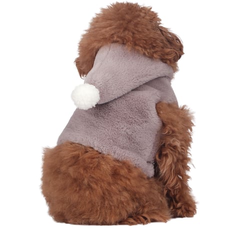 【即納】　Bobble Fur Crop Vest_Choco