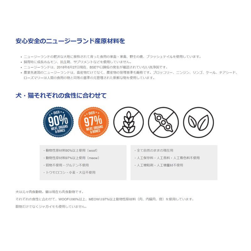 WOOF ワフ フリーズドライドッグフード ブラッシュテイル 280g