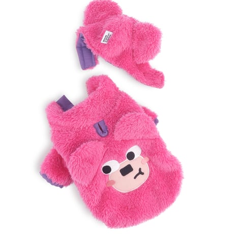 【即納】　pink bear hat
