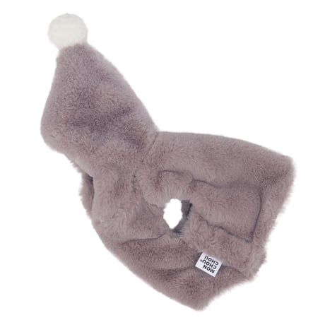 【即納】　Bobble Fur Crop Vest_Choco
