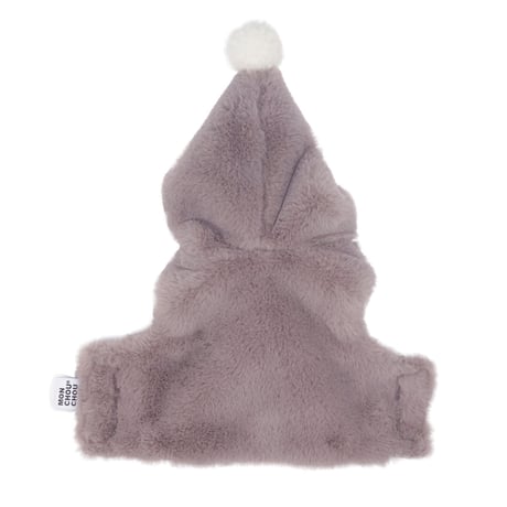 【即納】　Bobble Fur Crop Vest_Choco