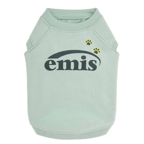 FOOT PRINTED SWEAT SHIRT-MINT