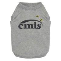 FOOT PRINTED SWEAT SHIRT-GRAY