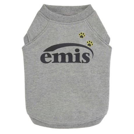 FOOT PRINTED SWEAT SHIRT-GRAY