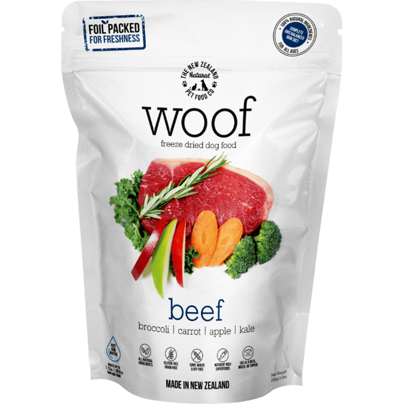 WOOF ワフ フリーズドライドッグフード ビーフ 50g | Chuck's