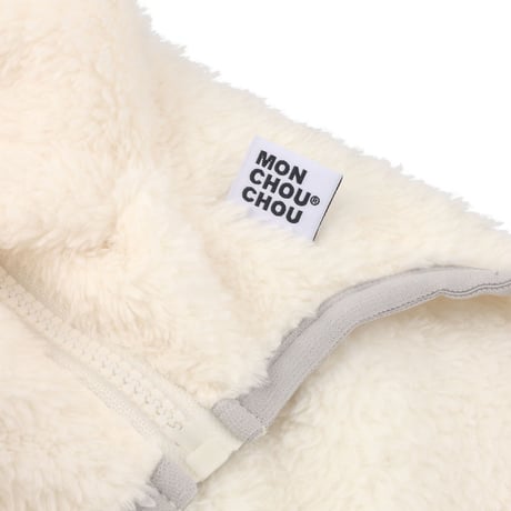 【即納】　Country dog Fur zip-up White