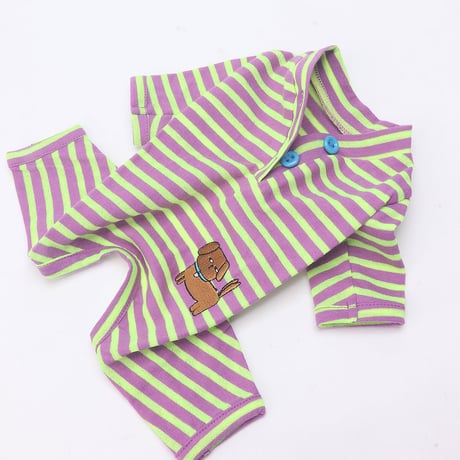 【即納】　HEKHEK babysuit_neon grape