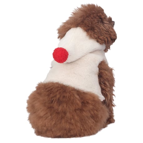 Bobble Fur Crop Vest_Cream