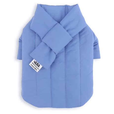 【即納】　Rich Light Quilted Jacket_Cornflower Blue