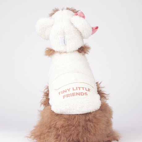【即納】　Hi Bear Fur zip-up Jacket_White