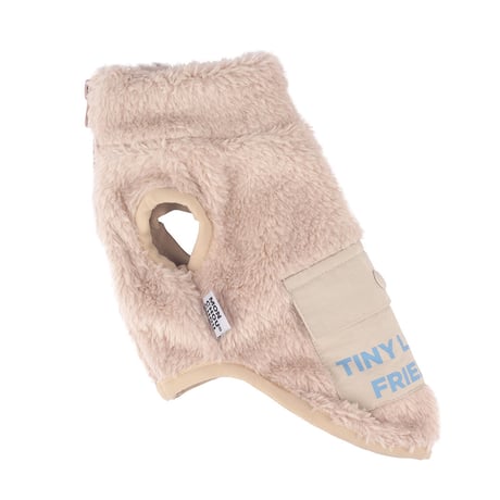 【即納】　Hi Bear Fur zip-up Jacket_Beige