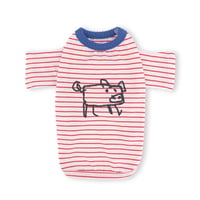 【即納】　Little Doodle Stripe Tee_Red st