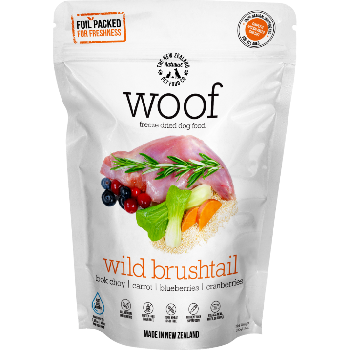 WOOF ブラッシュテイル280g×2 WOOF ワフ フリーズドライドッグフード ブラッシュテイル 280g