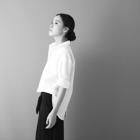 FINX COTTON LONG SLEEVE BACK SIDE DOTS LADY'S