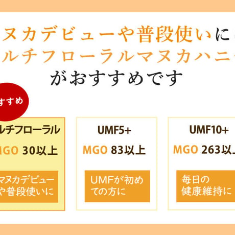 マヌカハニー マルチフローラル 500g 抗菌作用MGO 30+〜50+