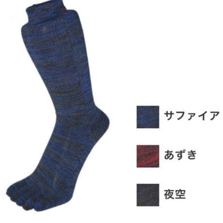 5本指EMソックス彩いろどりレギュラー24-27cm