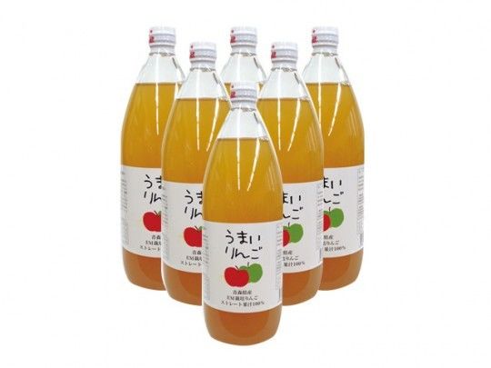 りんごジュース　100%ストレートジュース　1リットル×12本 在庫1 次回2024.12入荷予定 別送便】EM栽培 りんご100